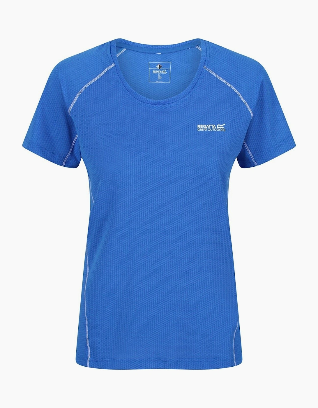 Stitched Detail Scoop Neck Raglan Sleeve Jersey T-Shirt