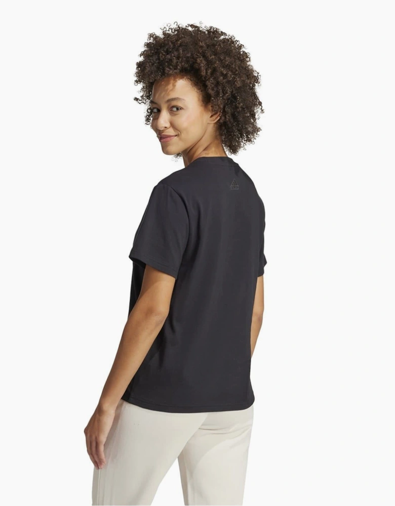 Logo Print Crew Neck Short Sleeve Jersey T-Shirt
