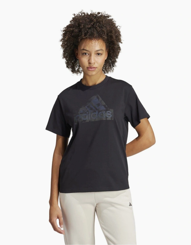 Logo Print Crew Neck Short Sleeve Jersey T-Shirt