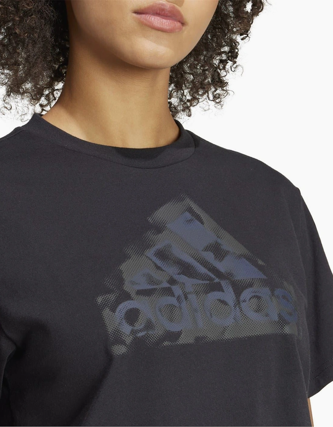 Logo Print Crew Neck Short Sleeve Jersey T-Shirt