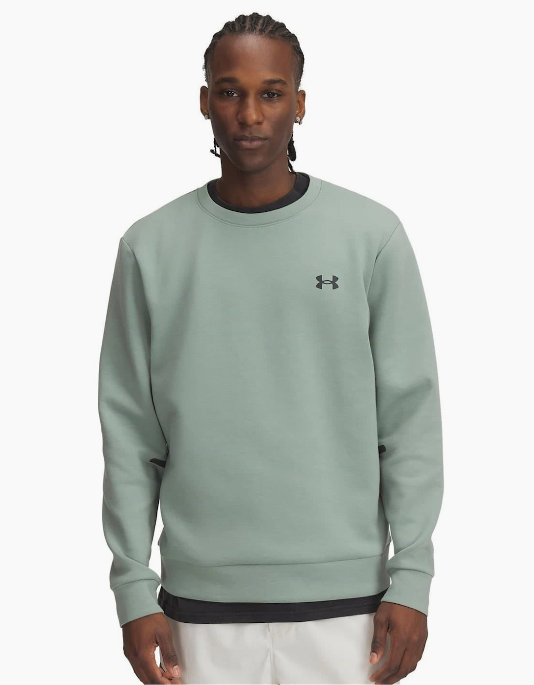 Mens Armour Ua Unstoppable Fleece Sweatshirt, 3 of 2