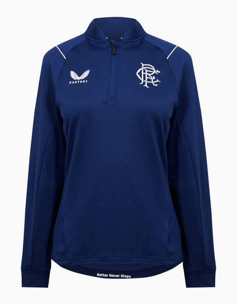 Rangers FC Zip Neck Regular Fit Sweatshirt