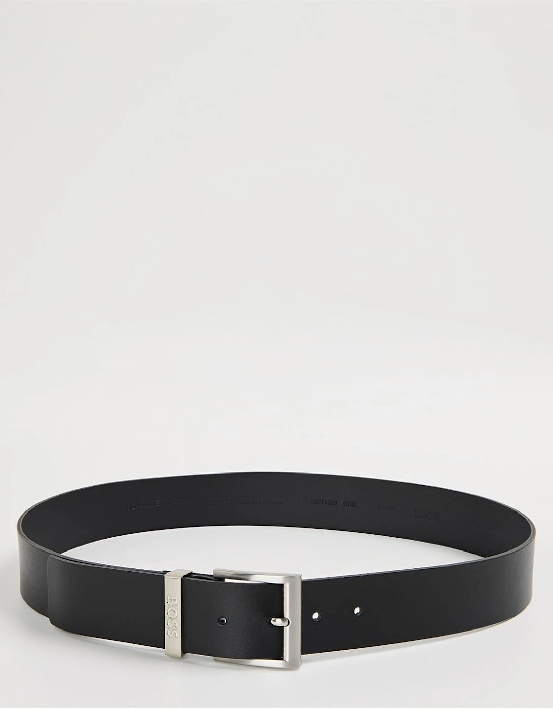 Leather Belt with Metal Buckle