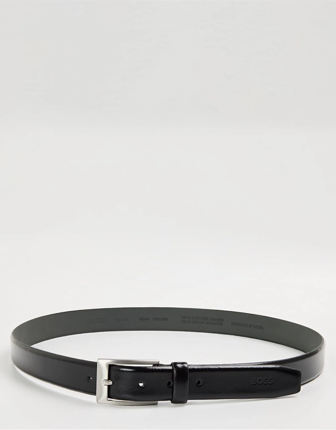 Leather Belt with Metal Buckle