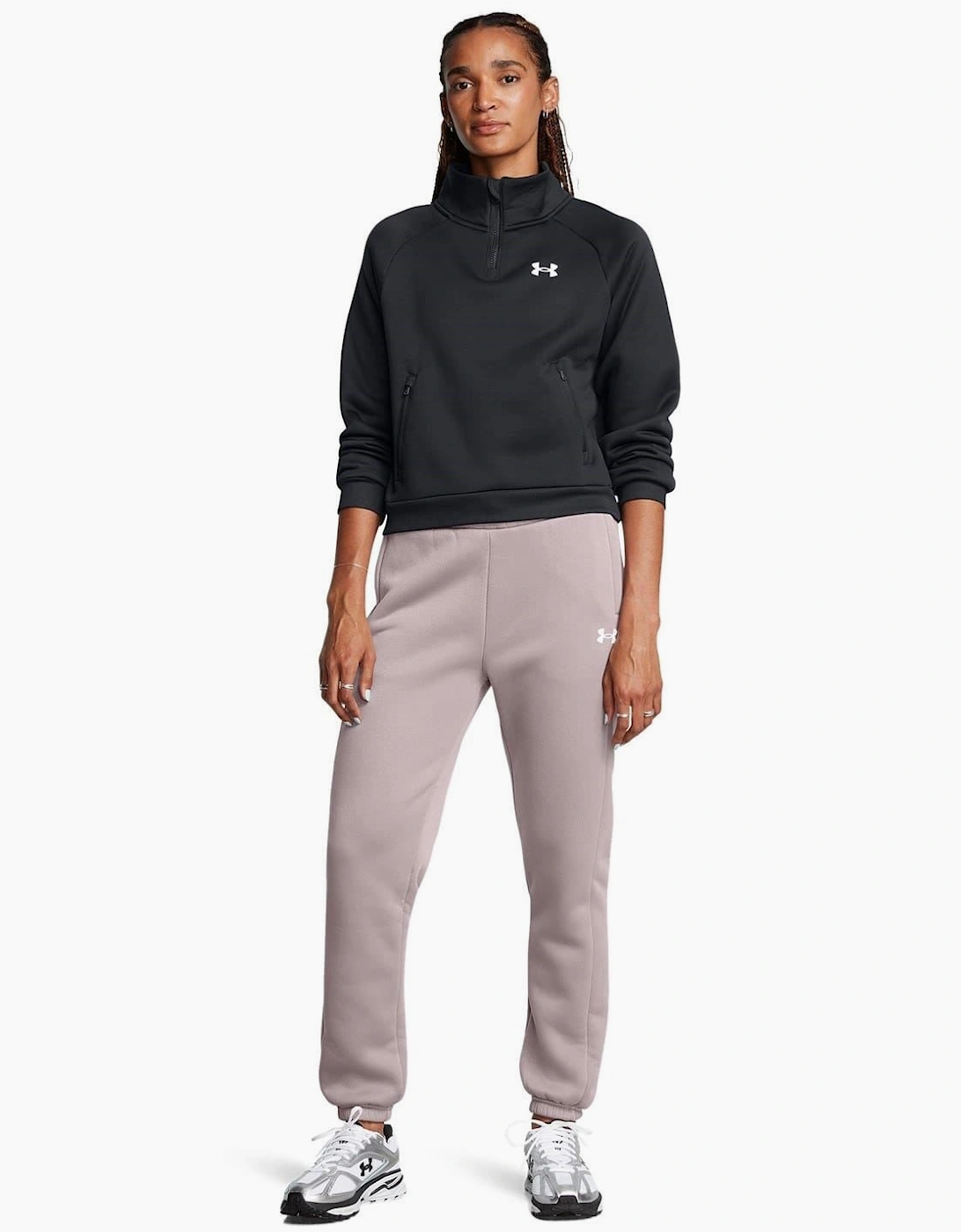 Solid Patterned Fleece Pro Track Pants