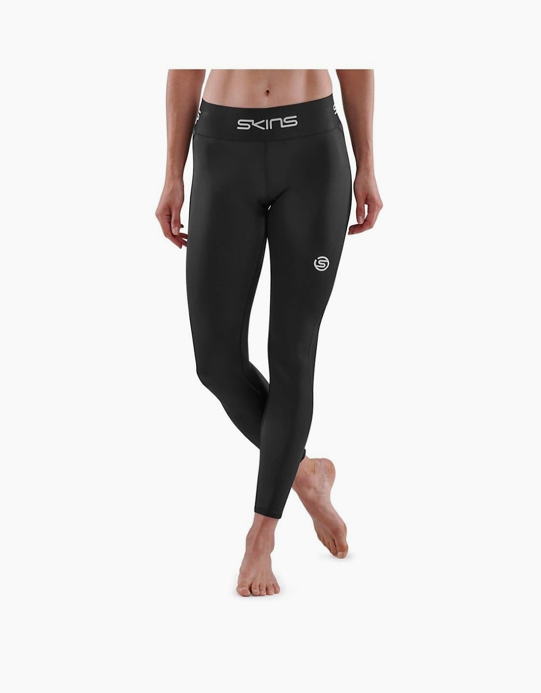 Skins Women's Black 7/8 Running Athletic Tights - Size: 8