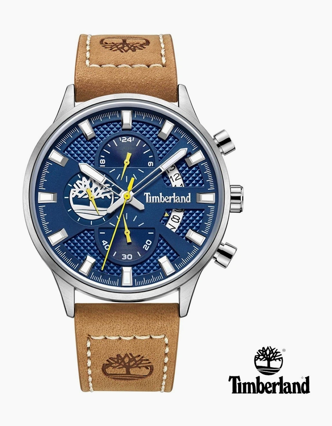 Timberland Men's Tan Leather Strap Analogue Watch - Size: One Size