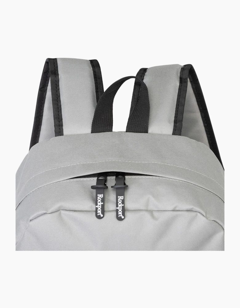 Solid Patterned Med Backpack with Logo