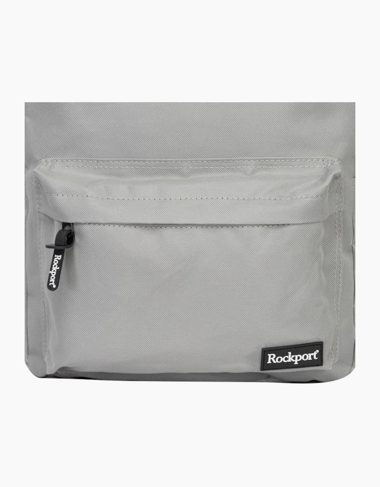 Solid Patterned Med Backpack with Logo