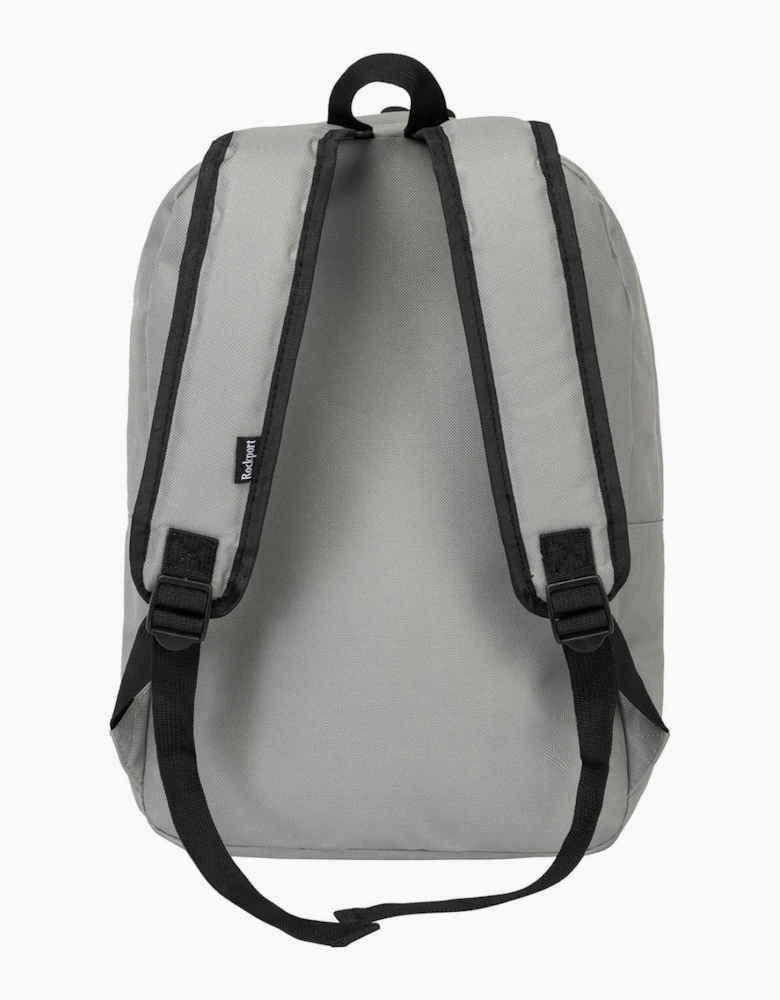 Solid Patterned Med Backpack with Logo