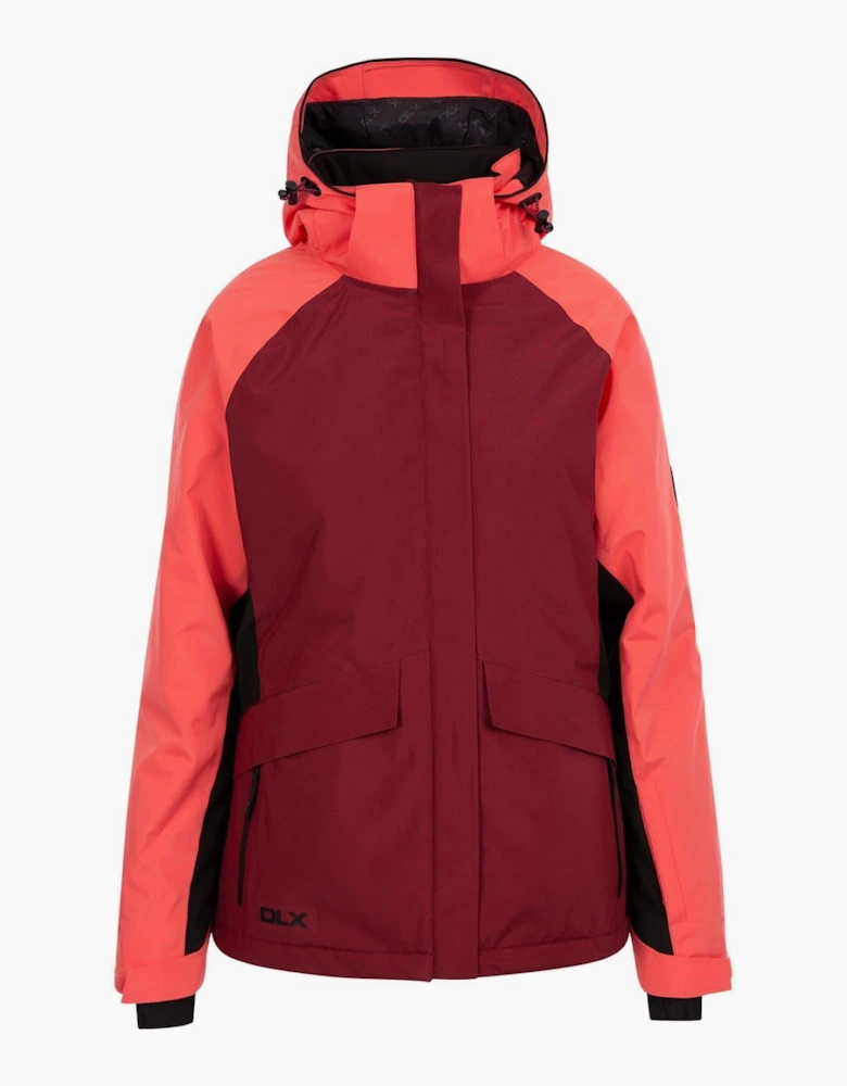 Hooded Color Block Ski Jacket