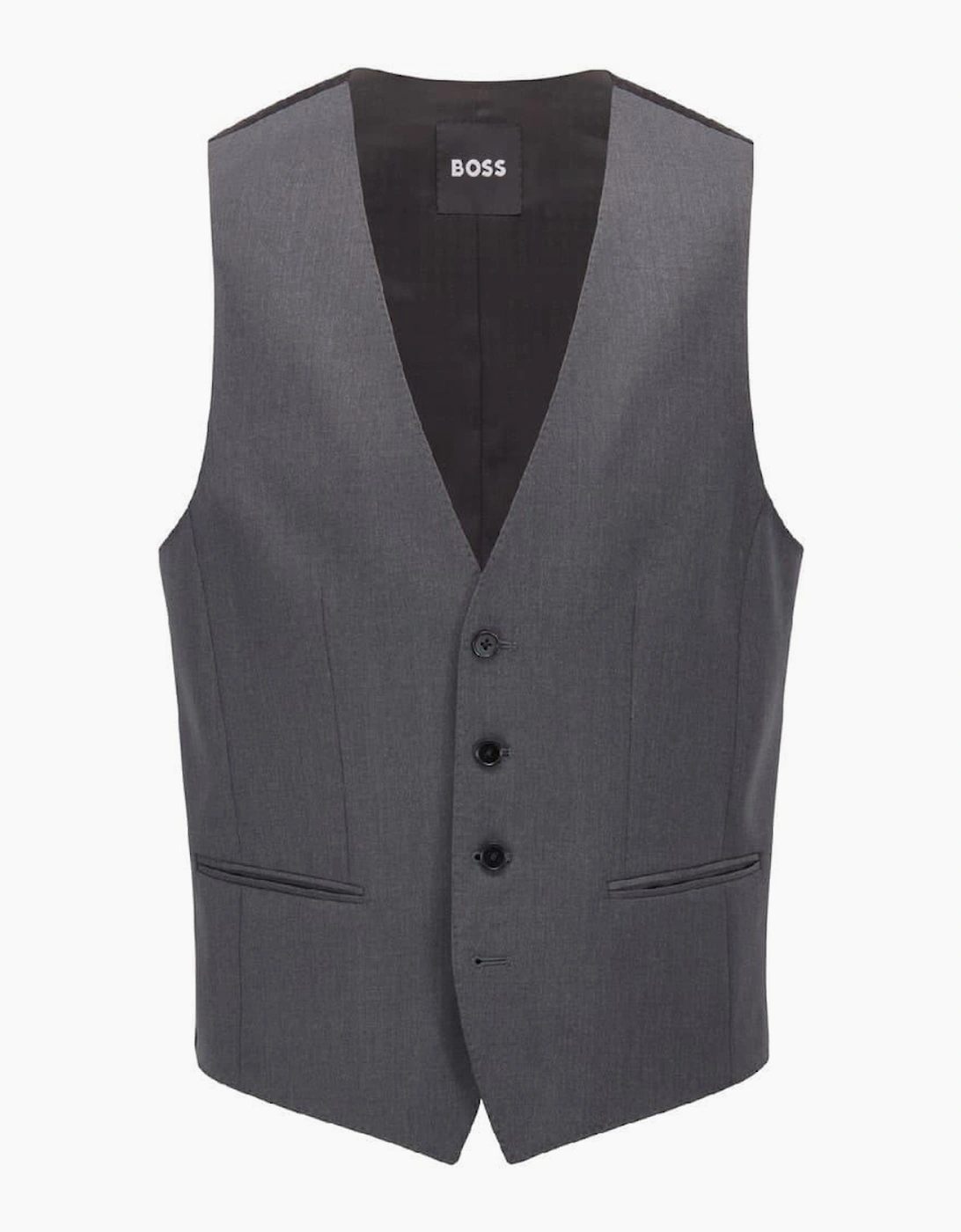 Solid Patterned Waist Tab Waist Coat