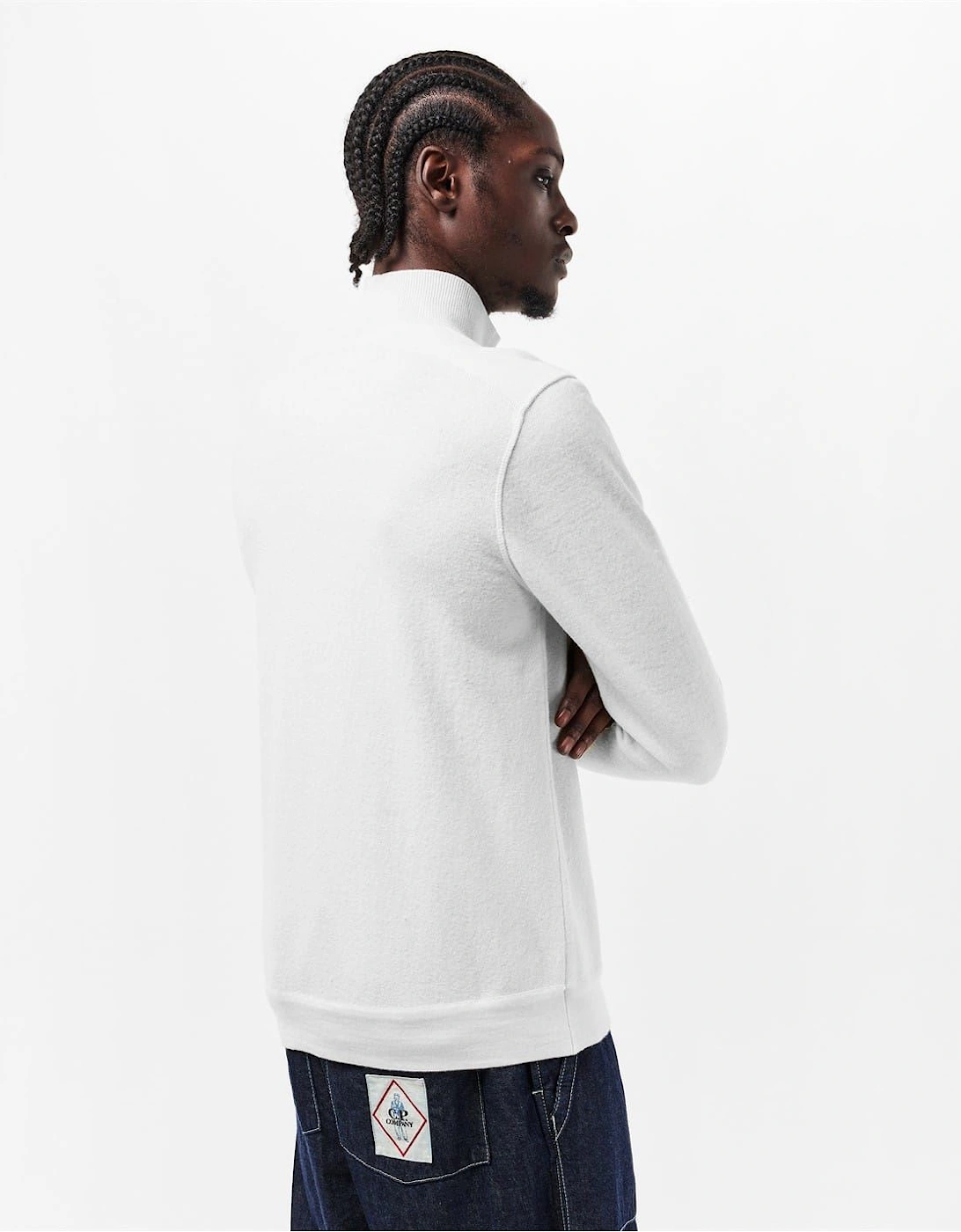 Mock Neck High Collar Long Sleeve Sweater