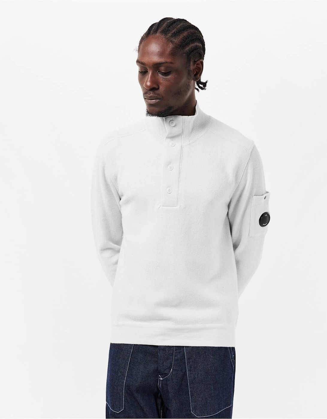 Mock Neck High Collar Long Sleeve Sweater