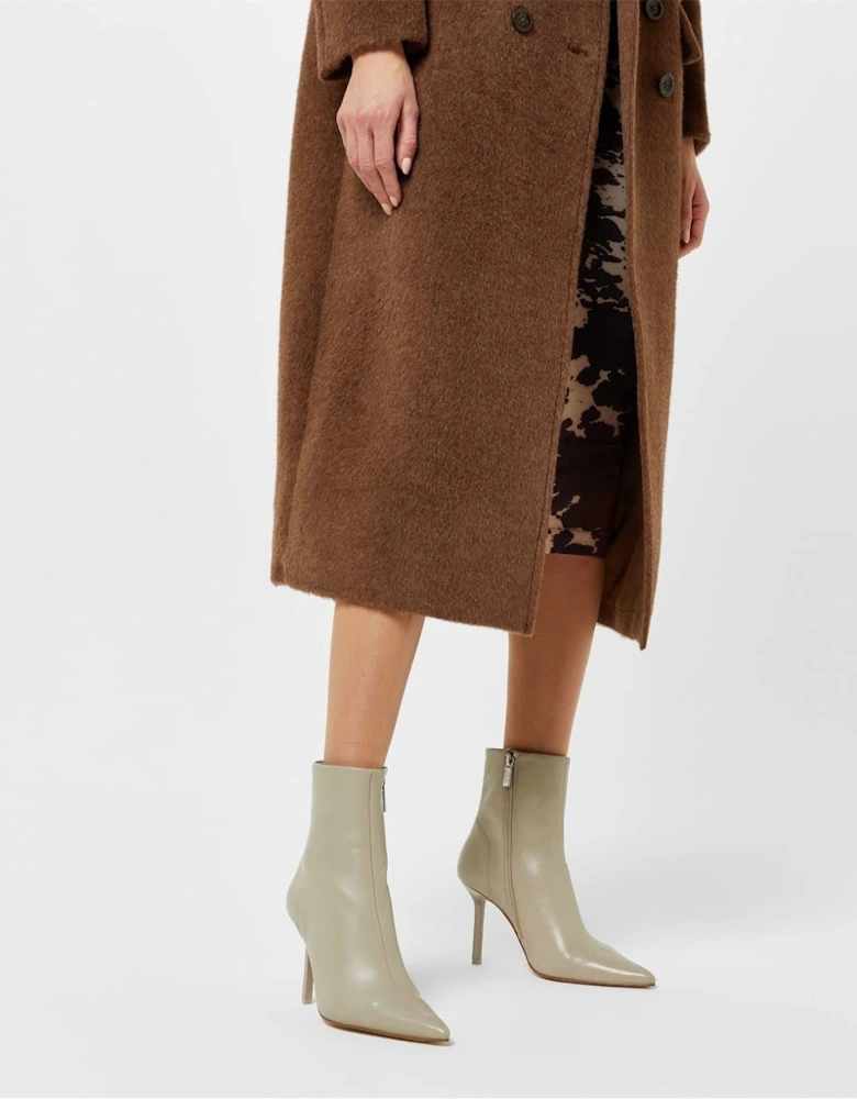 Stiletto Heel Ankle Boots with Almond Toe