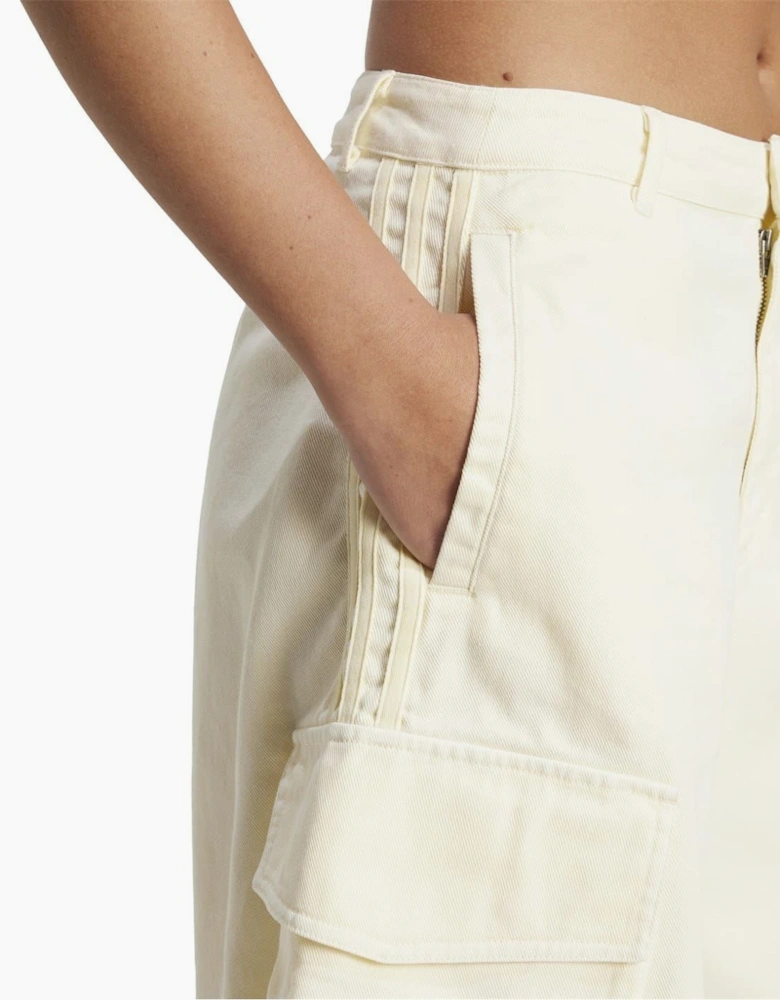 Baggy Fit Denim Cargo Shorts