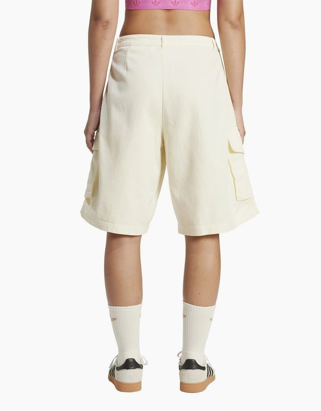 Baggy Fit Denim Cargo Shorts