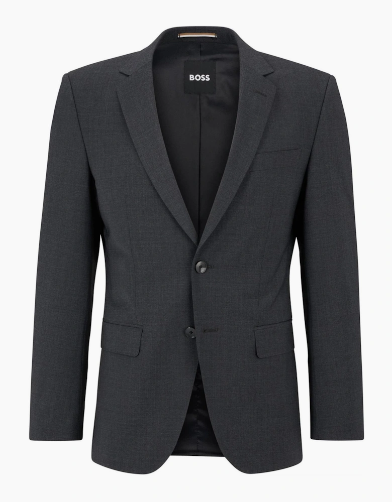 Solid Patterned Flap Pocket Suit Jacket