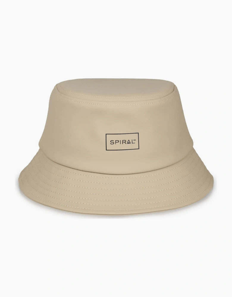 Wordmark Ribbed Cord Effect Bucket Hat