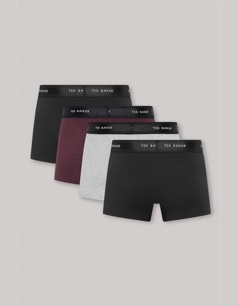 4 Pack Plain Design Trunk