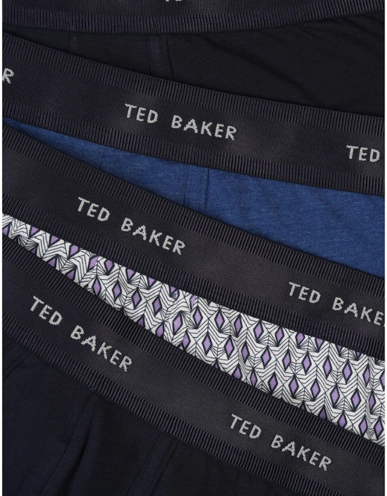 4 Pack Plain Design Trunk
