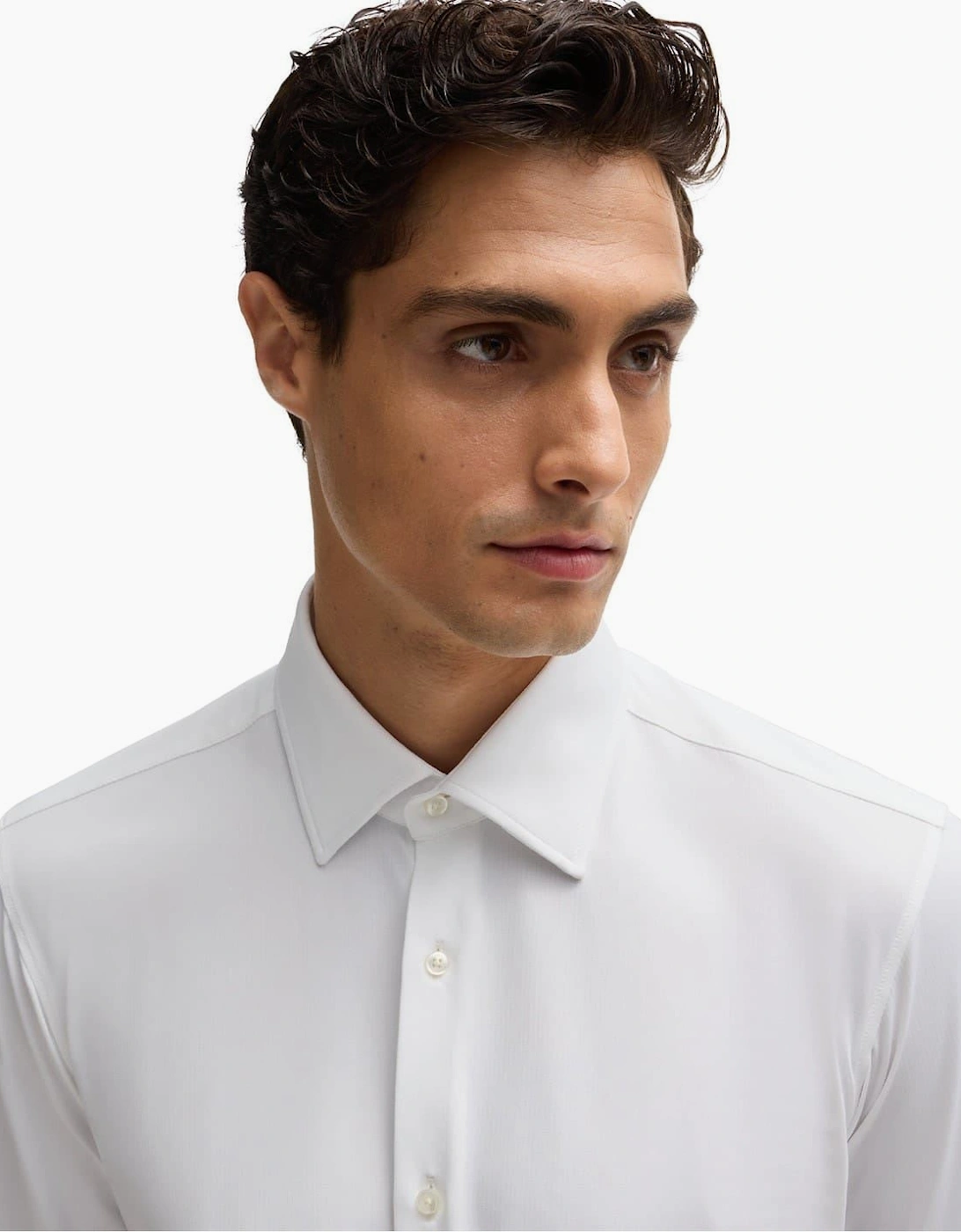 Joe Point Collar Long Sleeve Oxford Shirt