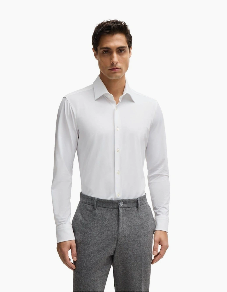 Joe Point Collar Long Sleeve Oxford Shirt