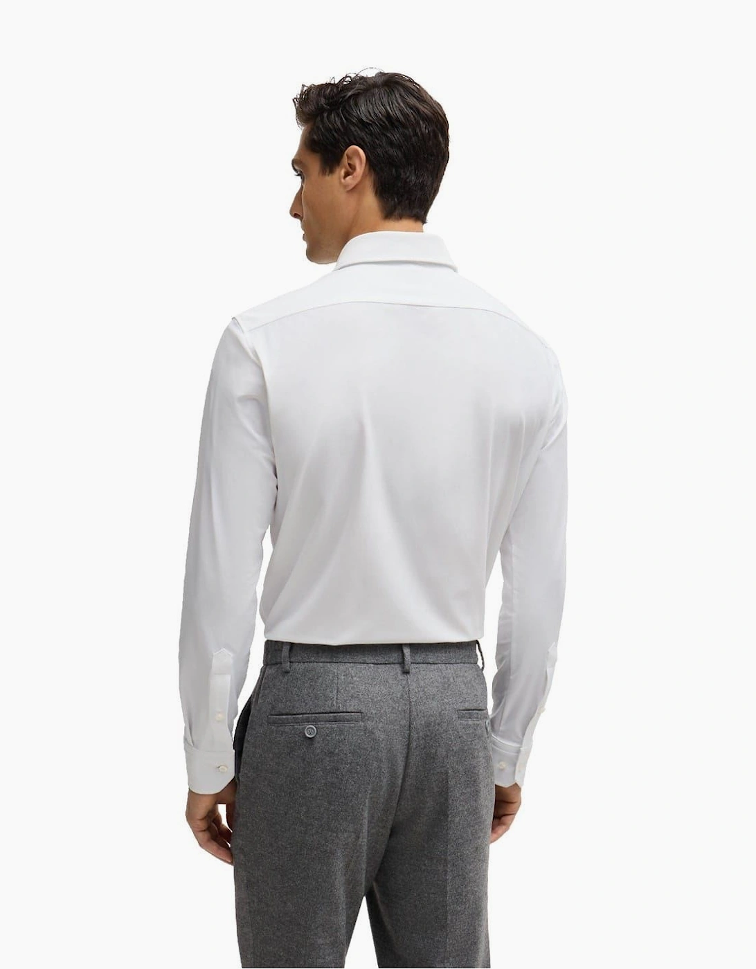 Joe Point Collar Long Sleeve Oxford Shirt