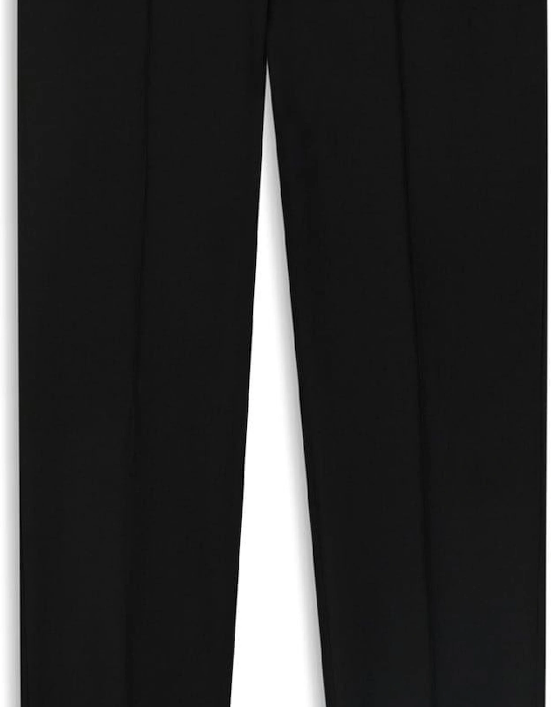 Genius Solid Patterned Straight Leg Trousers