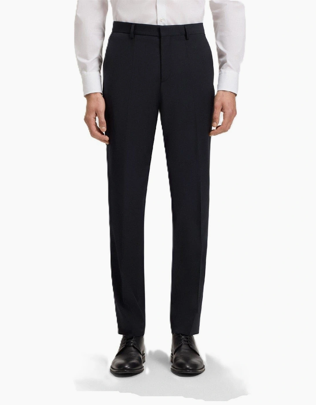 Genius Solid Patterned Straight Leg Trousers, 7 of 6