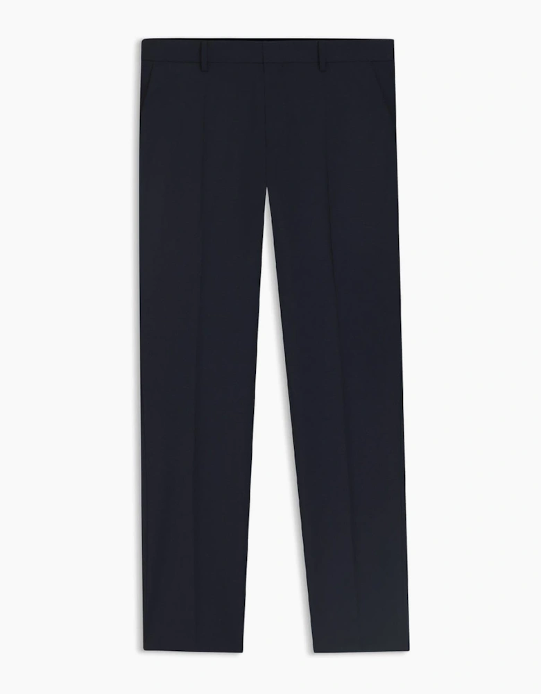 Genius Solid Patterned Straight Leg Trousers