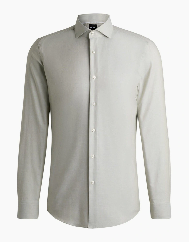 Spread Collar Long Sleeve Regular Fit Shirt