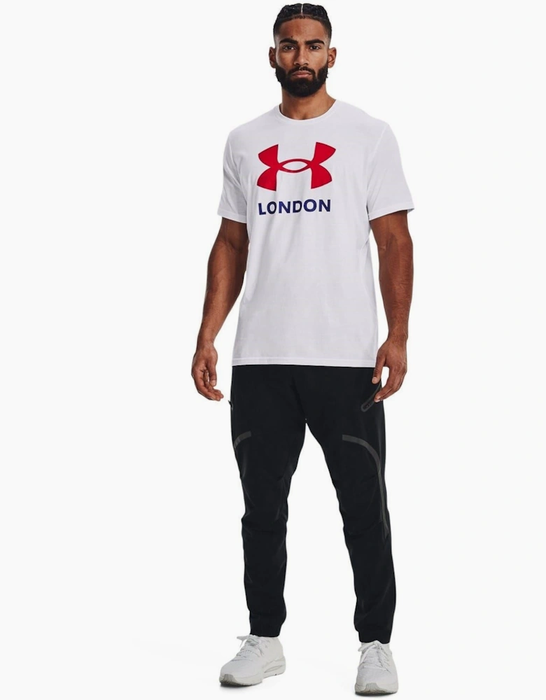 City London Back Neck Logo Crew Neck Short Sleeve Tee