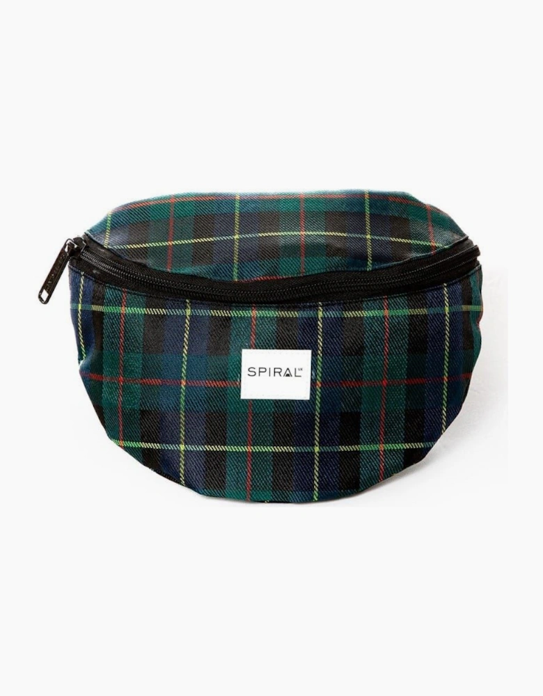 Plaid Patterned Crescent Shape Fanny Pack
