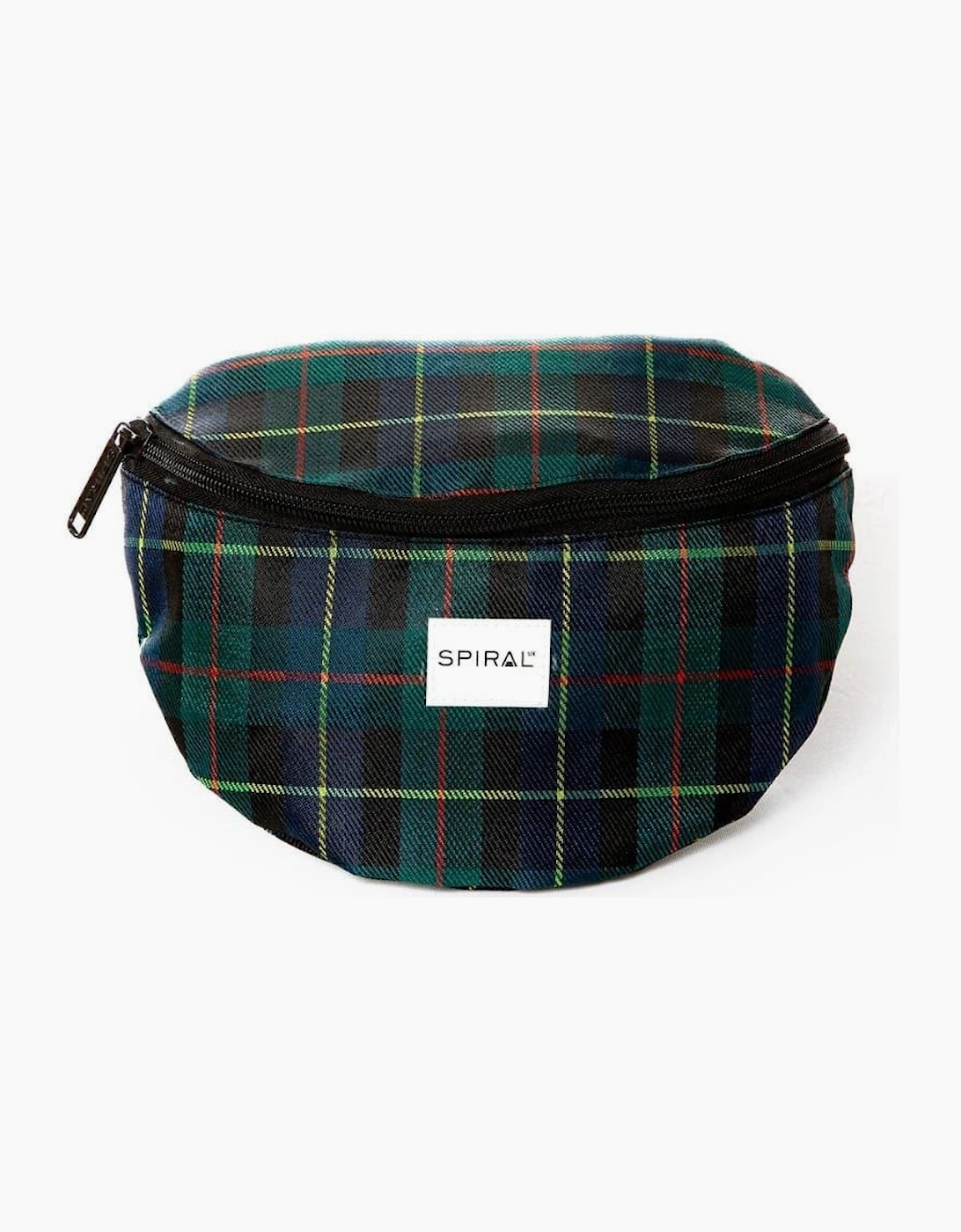 Plaid Patterned Crescent Shape Fanny Pack