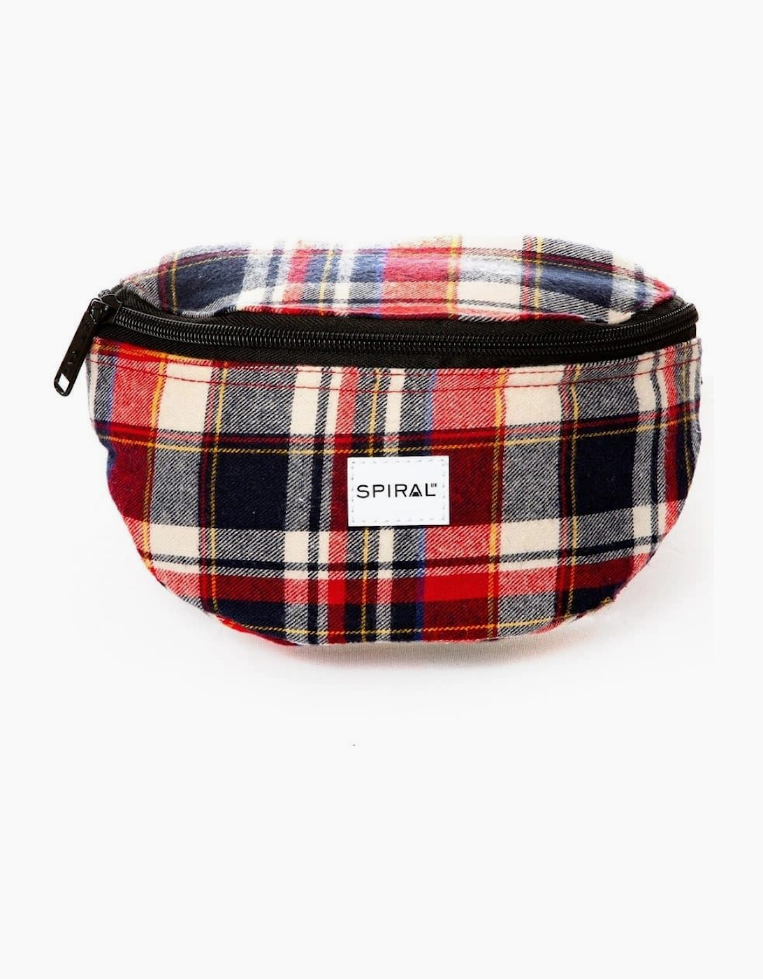 Plaid Patterned Crescent Shape Fanny Pack