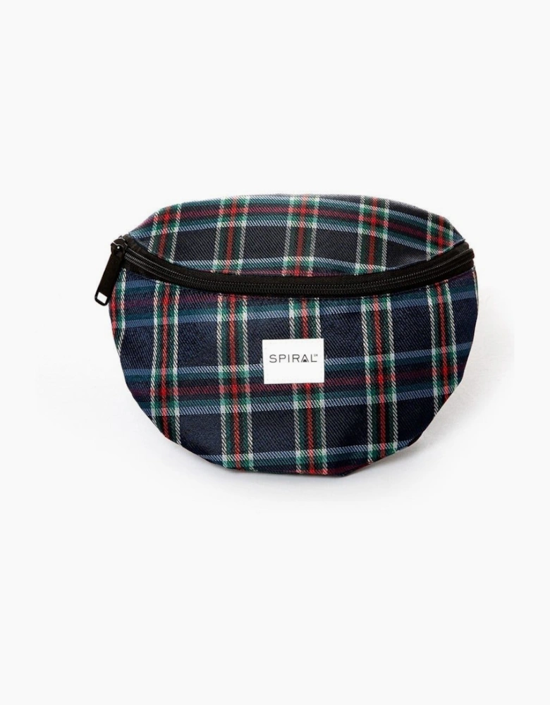 Plaid Patterned Crescent Shape Fanny Pack