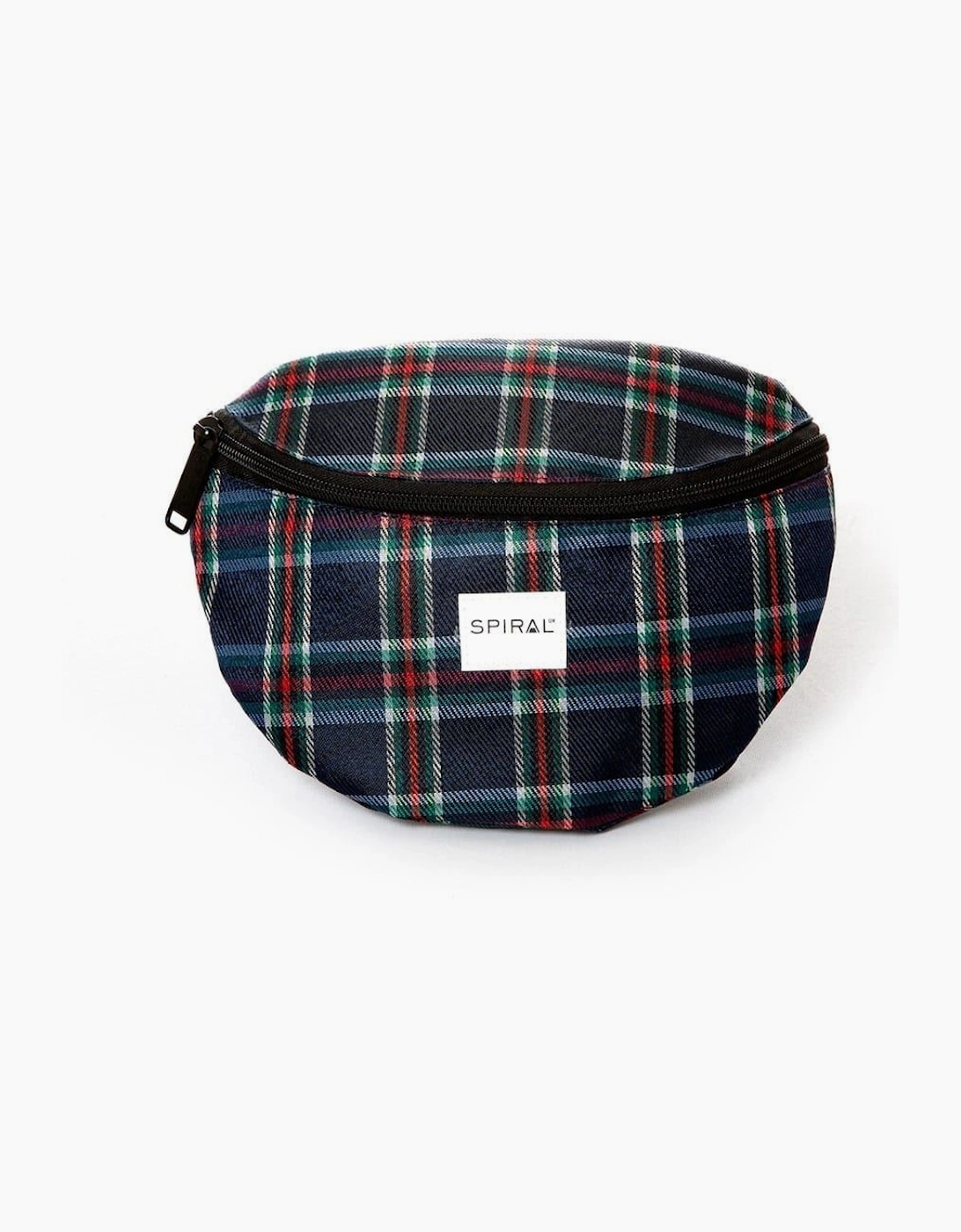 Plaid Patterned Crescent Shape Fanny Pack