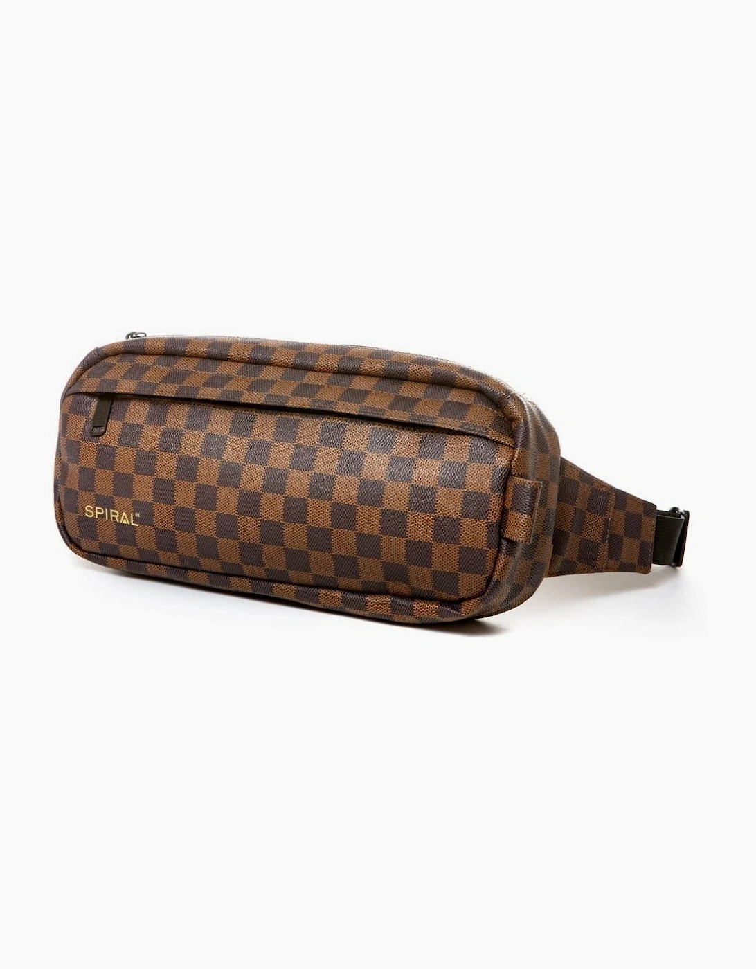 Checkerboard Patterned Fanny Pack with Logo