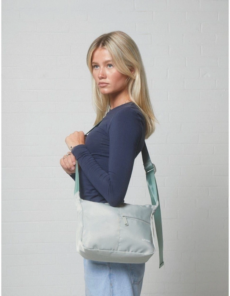 Cali Cross Body Bag with Silver Tone Hardware