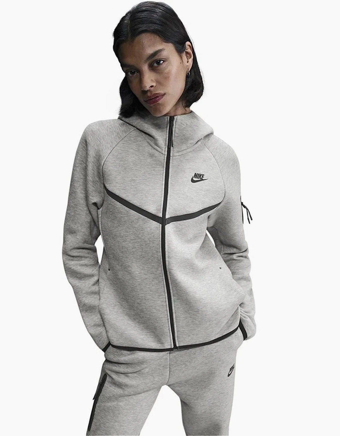 Tech Solid Patterned Hooded Neck Jacket