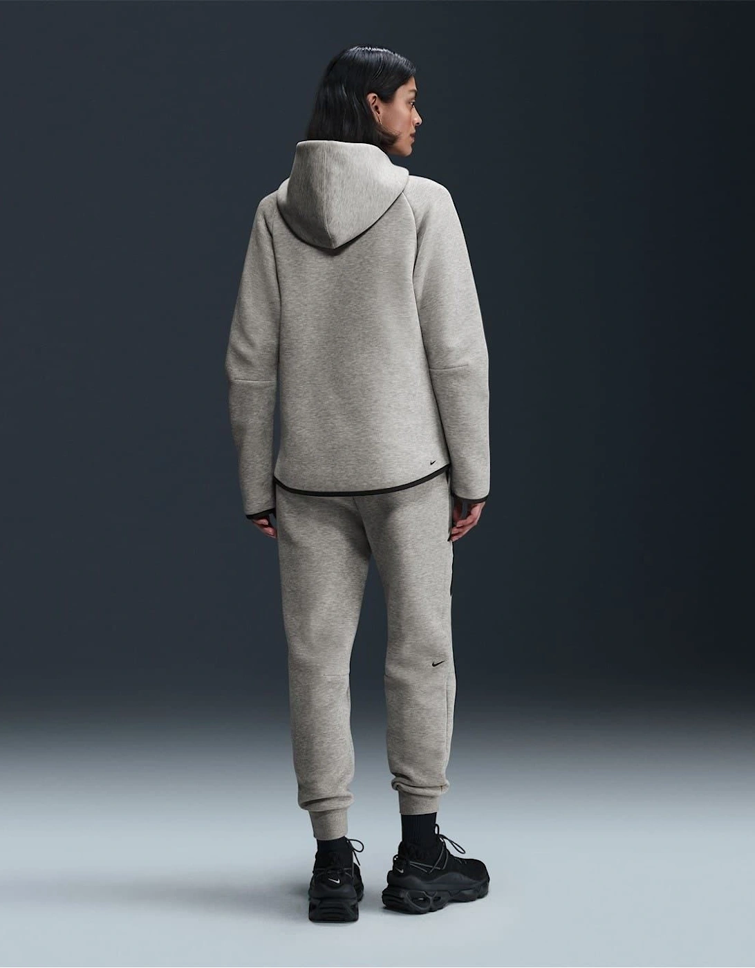 Tech Solid Patterned Hooded Neck Jacket