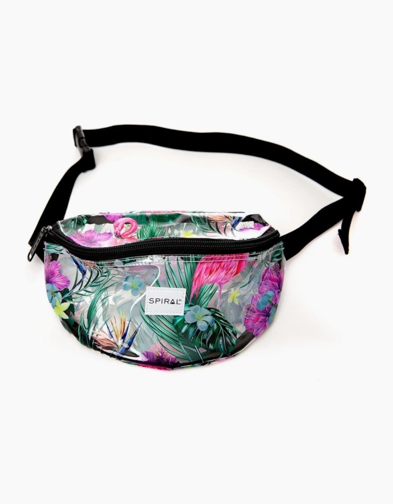 Floral Patterned Crescent Shape Fanny Pack