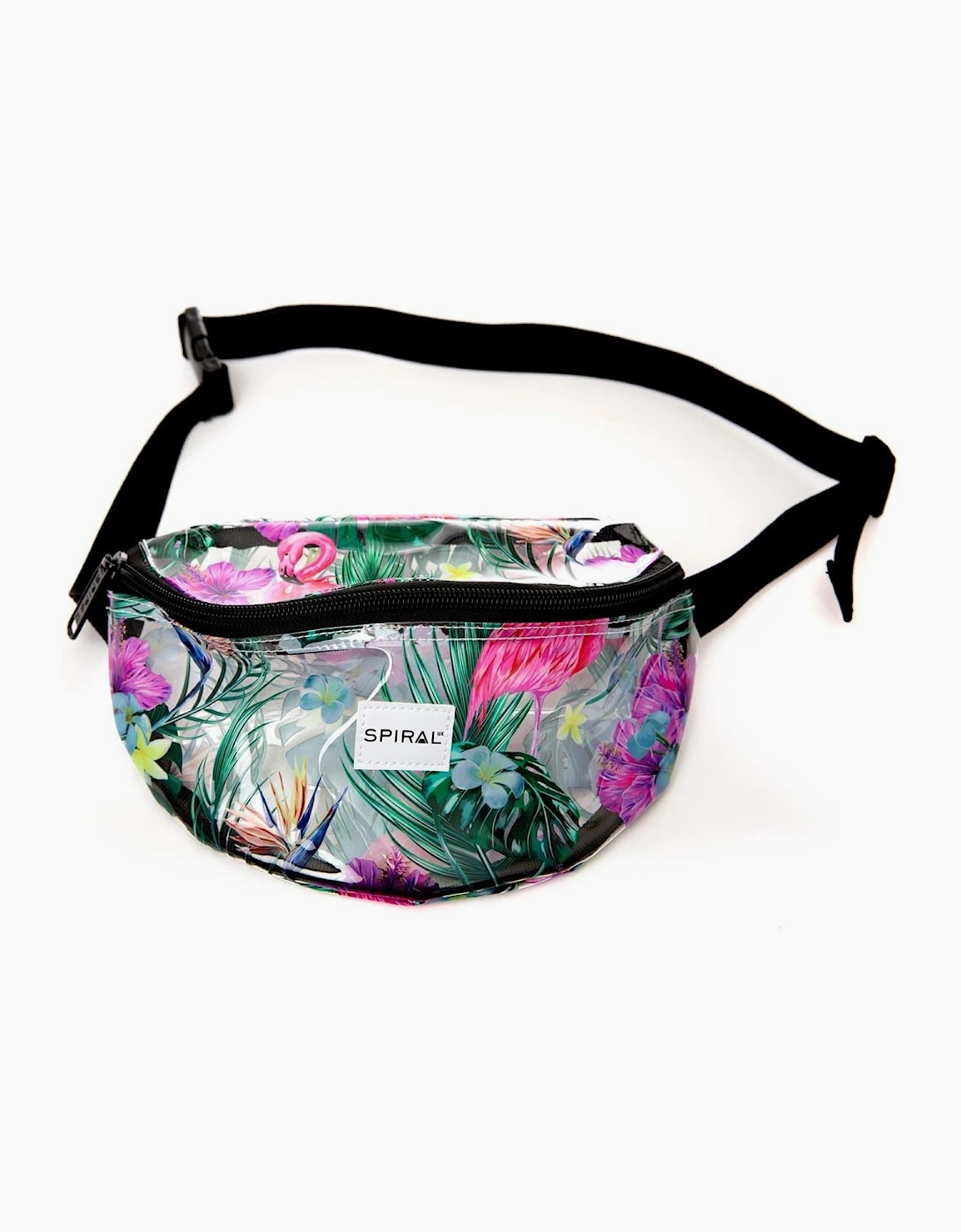 Floral Patterned Crescent Shape Fanny Pack