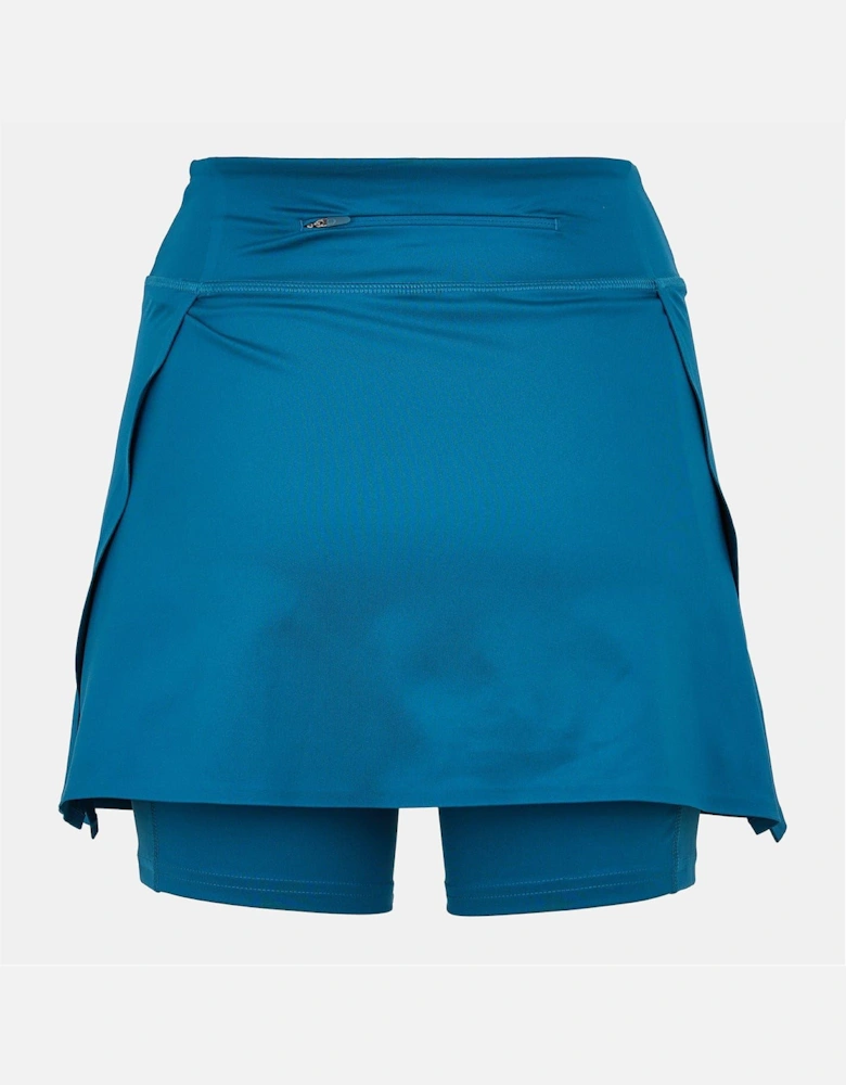 Asmc Solid Patterned Regular Fit Mini Skort