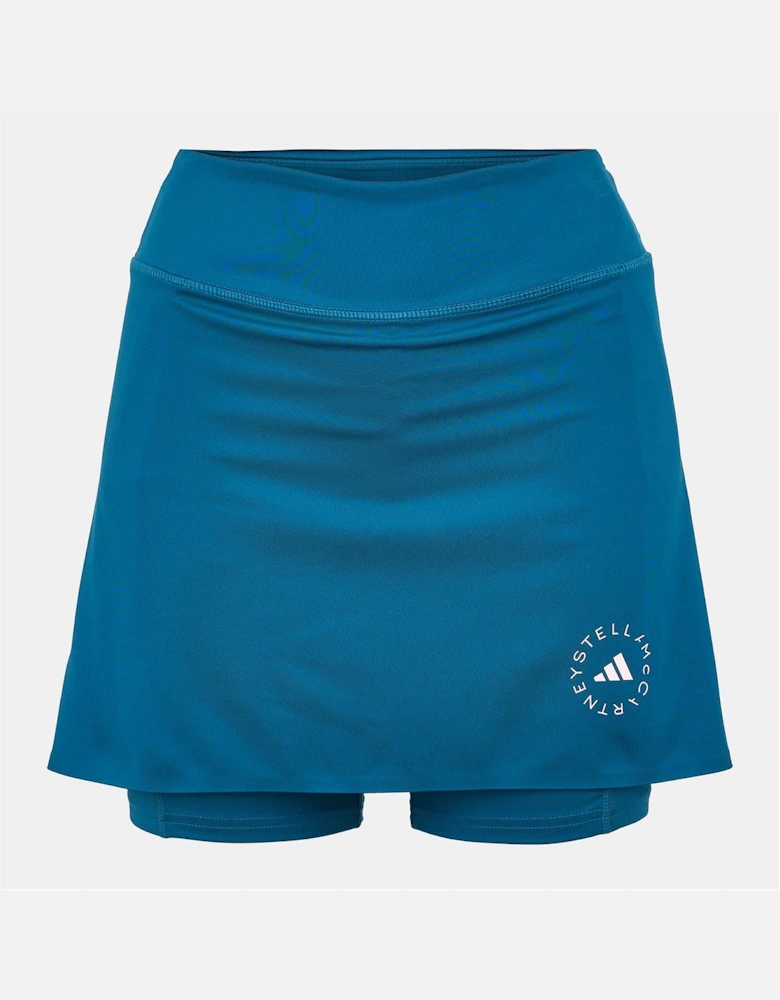 Asmc Solid Patterned Regular Fit Mini Skort