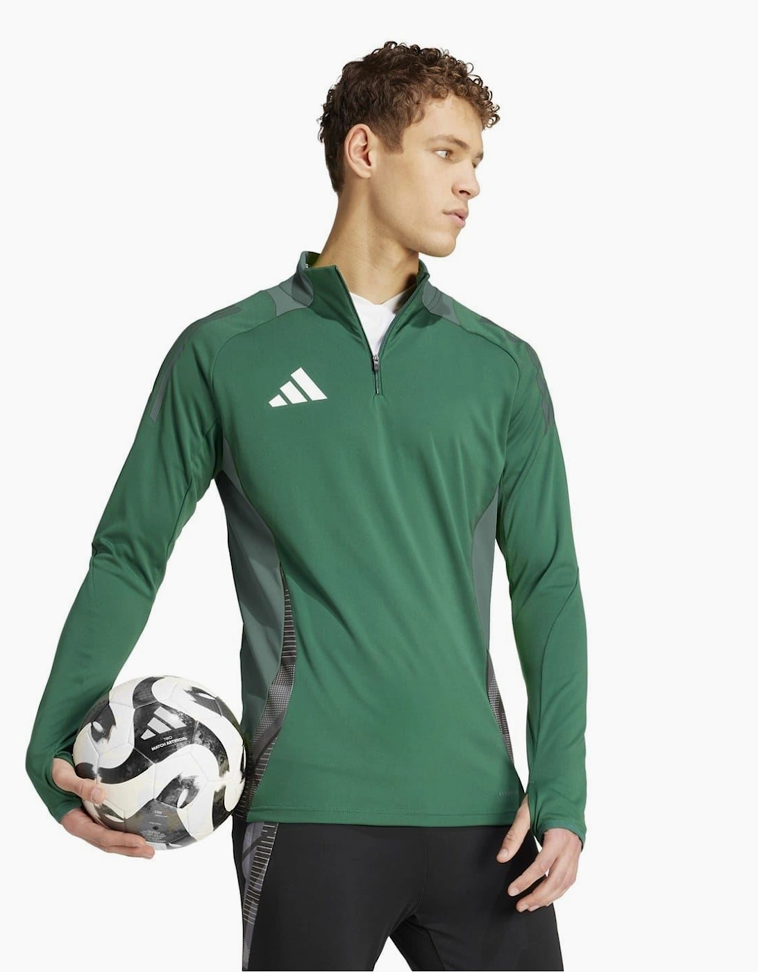 Zip Neck High Collar Long Sleeve Athletic Jersey