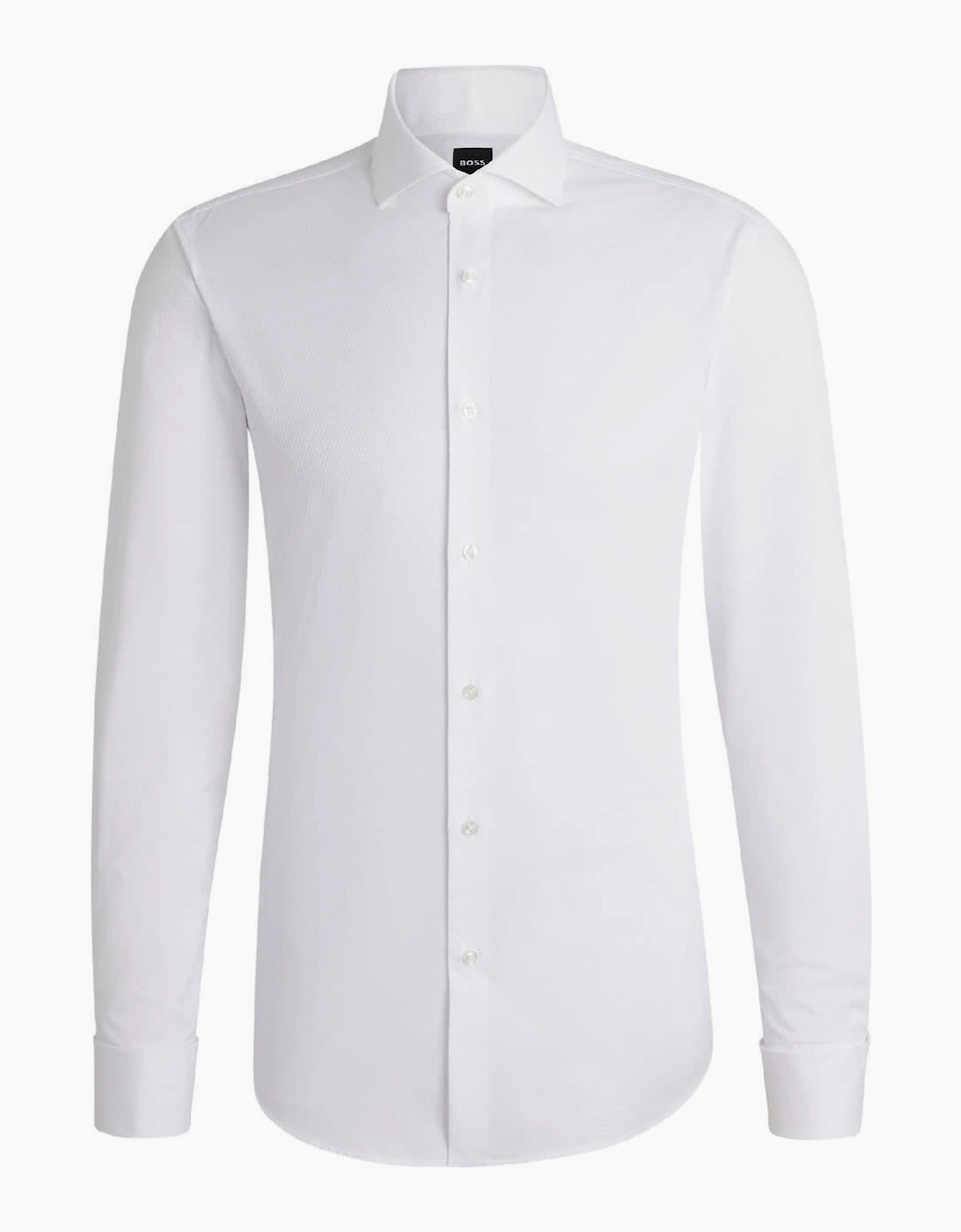 Spread Collar Long Sleeve Slim Fit Oxford Shirt, 3 of 2