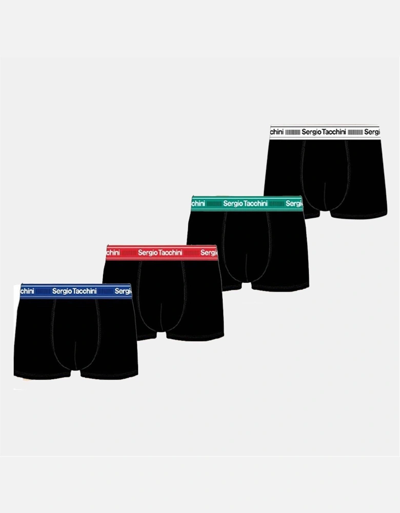4 Pack Plain Design Boxer Brief