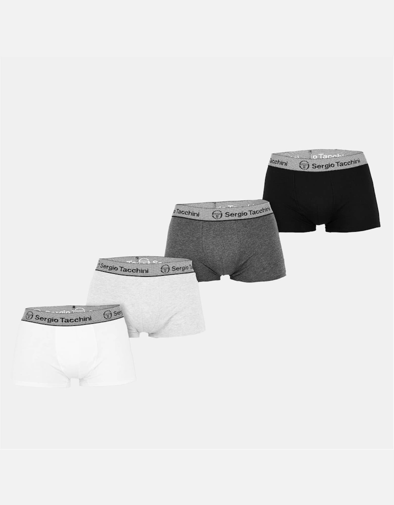 4 Pack Plain Design Boxer Brief